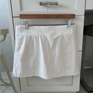 Athleta Bone/Ivory Athletic Skort | Ribbed Waistband | Size 10